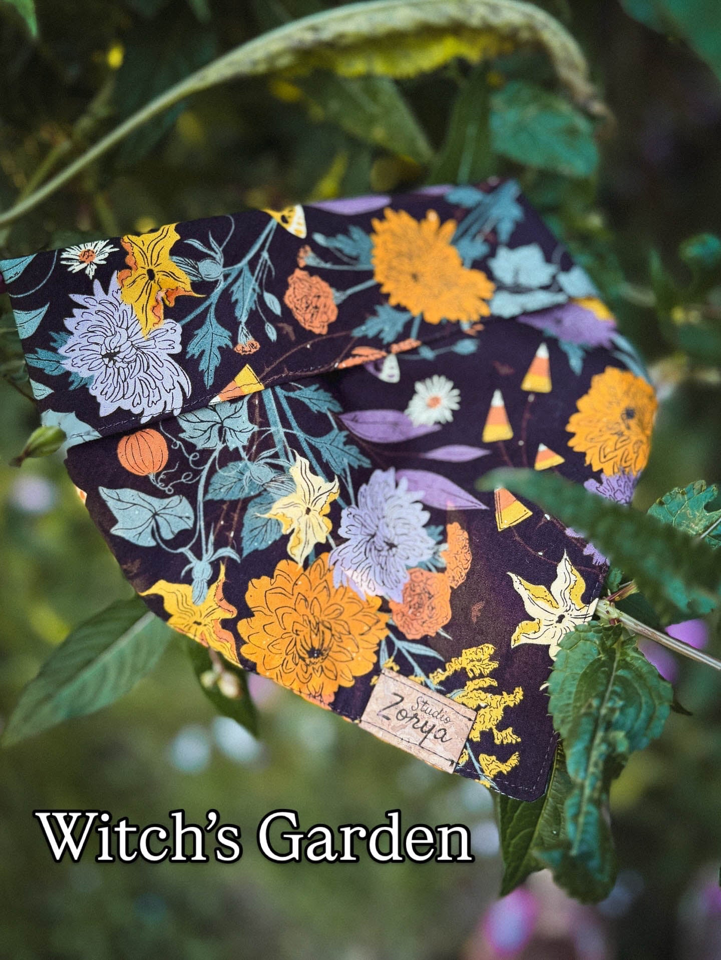 NEW Fall Bandana - Witch’s Garden