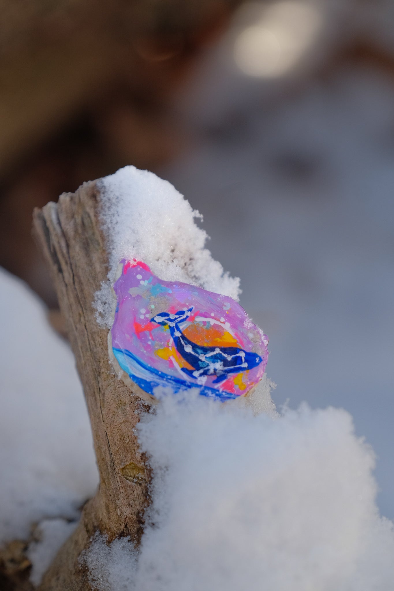 Celestial Whale Premade Antler Tags