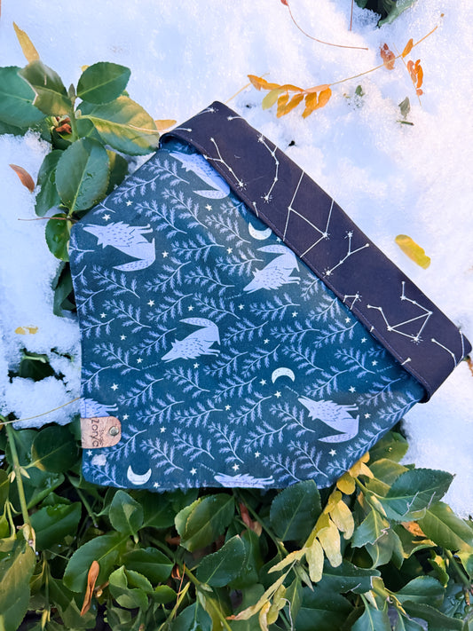 Cosmic Howl Dog Bandana (double-sided)